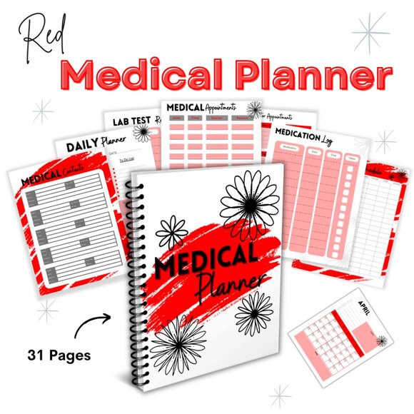 Medical Planner & Health Tracker – Doctor Appointment Notes, Prescription Log - Picture 1 of 2